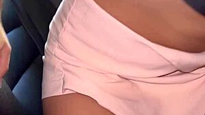 I caught my friend doing webcam in her car.