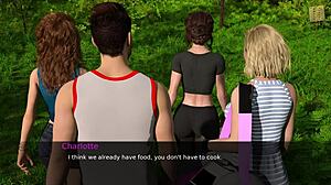 Hot brunette flirts in 3D game, nursing me back! 🔥