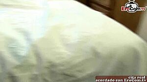 spanish teen with big natural tits gets homemade action