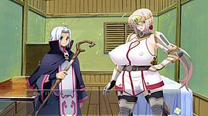 Horny heroine Ingrid in Ep 4 - milked and gangbanged!