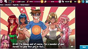 Harem Heroes Bunny's House 2 Cartoon Anime Game