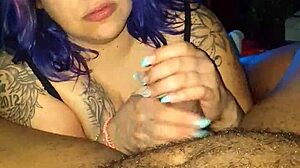 Sloppy wet latina sucking and licking cock with nibbles in snl style