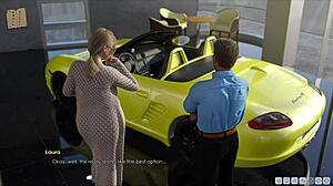 In Lust Academy 135, the milf shows her big tits and ass.