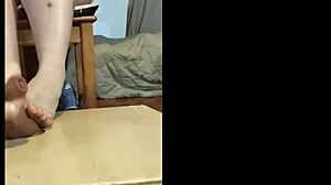 Edging Footjob With No Cum Release POV