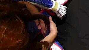 Overwatch Cosplay - Tiny D Va in Spandex Blindfold