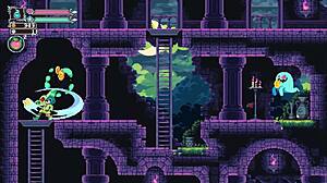 Monster girl drains his balls in flip witch!