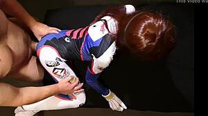 Overwatch Cosplay - Tiny D Va in Spandex Blindfold