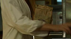 Vixen naughty holly, a redhead with small tits, bends over for spooning and doggystyle when her boyfriend is away, leading to cum in mouth and facial