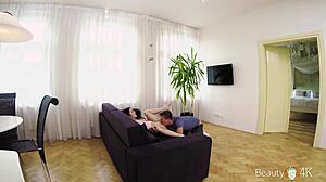 Wow, crystal greenvelle gives amazing blowjob in pov!