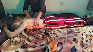 Massage Turns Into Deepthroat and Happy Ending for Latina