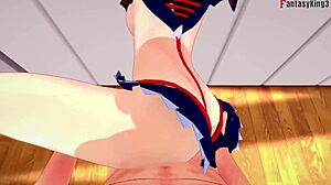 Ryuko Matoi In A Fantasy POV Scene From Kill La Kill.
