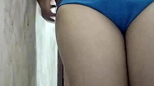 indian step sister fucking ass in bathroom?