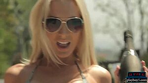 Hey, check out this perfect milf blonde from Houston Texas stripping in hot photoshoot with clothes ripped?