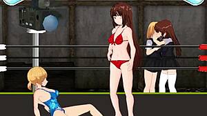 I watch Karin vs Nina in da ring.