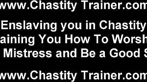 your useless cock is going right in this chastity device!!