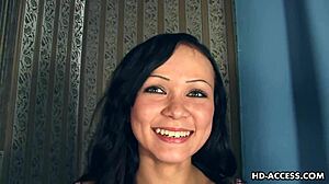 skinny babe's ass drilled hard on bed! 🔥