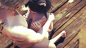 Hentai Uncensored 3d - Kitty Boobjob And Fucked With Creampie - Japanese Asian Manga Anime Game Porn!