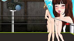 I watch Karin vs Nina in da ring.