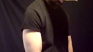 Watch this gay man jerk off his big cock solo.