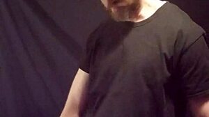 Watch this gay man jerk off his big cock solo.