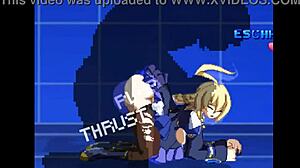 Mugen Brian vs ES 在动画性爱场景中激烈对战