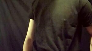 Watch this gay man jerk off his big cock solo.