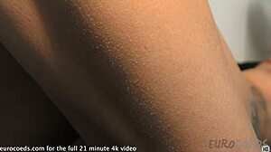 raquel’s naked workout with rabbit vibrator on floor