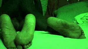 Amateur wakes up with big black cock in her pussy.