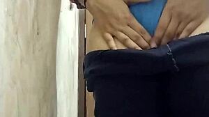 indian step sister fucking ass in bathroom?