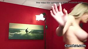 Naughty Model Gulps Every Drop of Cum After Wild Facial Blast.