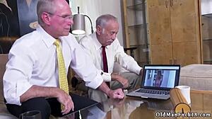 Damn! Horny Old Man Jerks Off to Ivy’s Ginormous Tits!