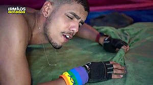 wrecking the skateboarder in intense action