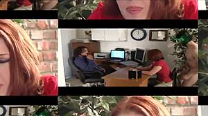 red bimbo slut, wanna suck this huge cock?