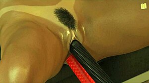 In Big City Pleasures Game, Sexy Teacher Squirts From Double Penetration By Fucking Machine