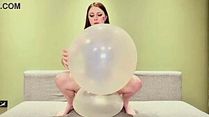 Perverted D.Va Blows and Rides Giant Balloons