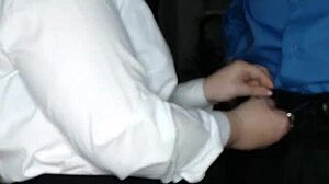 Slutty Secretary Jerks Boss's Massive Cock at Work