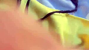 pornstar fingers pussy outdoors