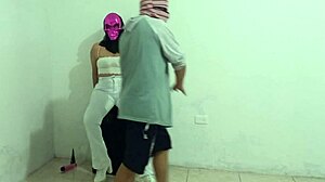 wife's fantasy comes true as she fucks husband's best friend while he watches