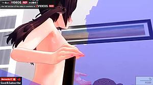 Japanese hentai virgin gets creampied in first-time 3D anime.