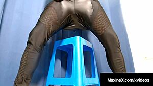 Cambodian Cougar Maxine X Masturbates With Vibrator