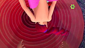 Big Tits Cutie Gets Deepthroat And Titty Fuck In 3D Cartoon