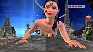 An Animated Cartoon Porn Video Of An Indian Bhabhi Giving Sexy Positions Then Masturbating With Candle