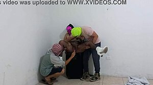 wife's fantasy comes true as she fucks husband's best friend while he watches