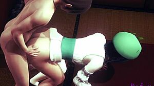 Genshin Impact yaoi femboy Venti gets blown and pounded in hot anime gay action