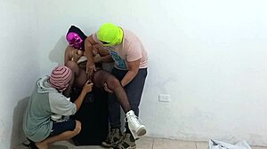 wife's fantasy comes true as she fucks husband's best friend while he watches