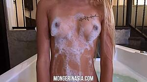 young skinny filipino teen 18+ teases with her tight pussy, petite asian masturbation with small tits and old vibes