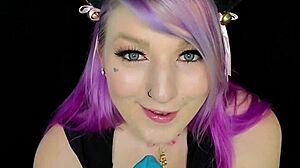 tiny teen 18+ takes huge bad dragon dildo and creampies