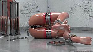 CyberCaptain的3D BDSM捆绑癖好漫画！