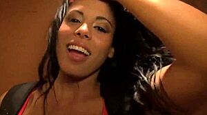 gorgeous latina babe luna star in horny pov with friend and girlfriend