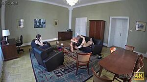 Wow! Boy Watches Slutty Girl Trade Pussy for Cash